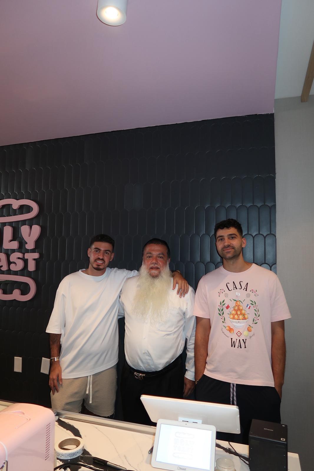 Holy Toast team behind the counter